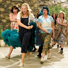 Christine Baranski (left) and Meryl Streep (front) in 'Mama Mia!'