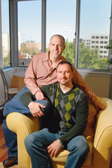 Mike and Chris in Mount Vernon Square