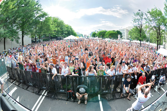 2010 Capital Pride Festival attendees