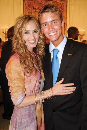 Chely Wright and Austin Laufersweiler at the White House