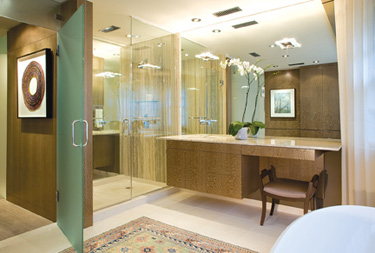 A bathroom remodeled by Studio Santalla