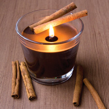 Cinnamon candle by Nadezda Sitnikova