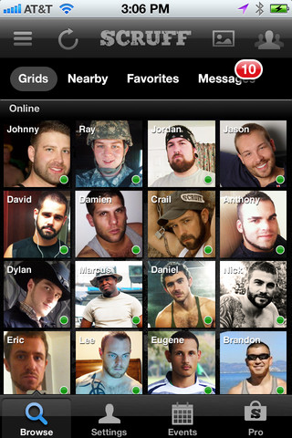 Scruff app screenshot from iTunes