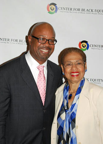 Fowlkes (L) and Norton at the Oct. 11 launch