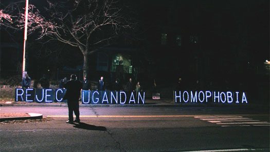 Ugana Embassy Protest