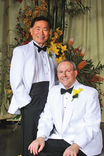 George Takei and his husband Brad Altman