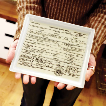 Obama Birther Certificate Tray