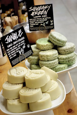 Squeaky Clean Green Solid Shampoo and Jungle Solid Conditioner
