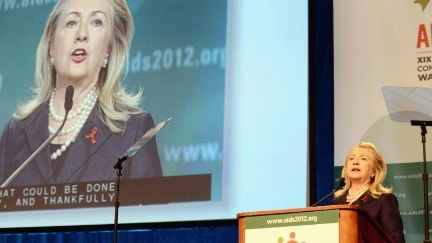 Hillary Clinton, AIDS 2012