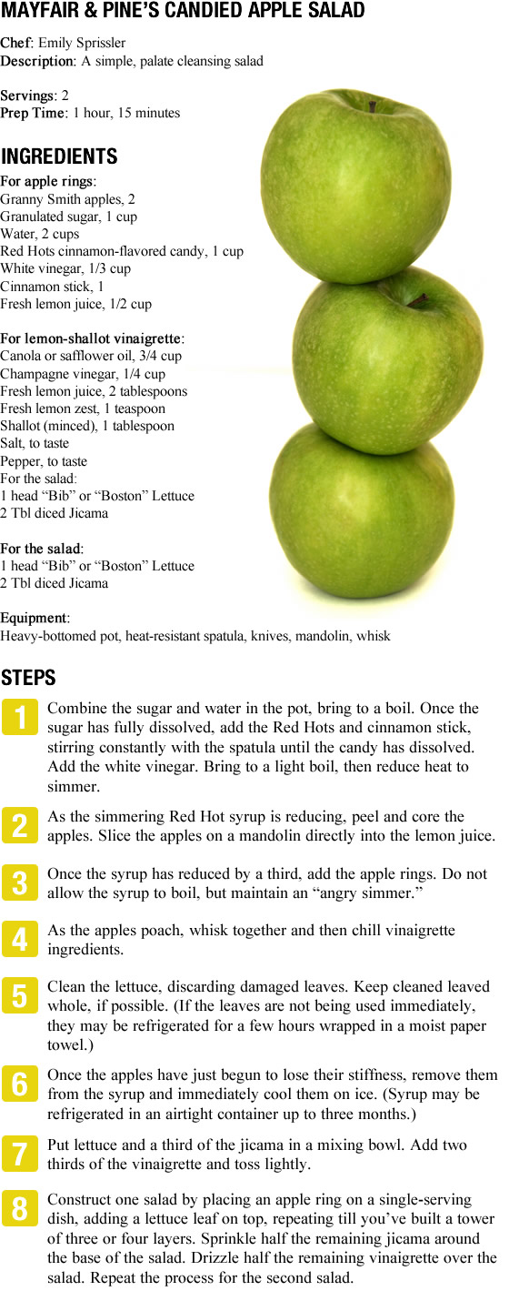 Candied Apple Salad Recipe
