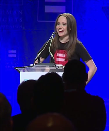 Ellen Page at HRC