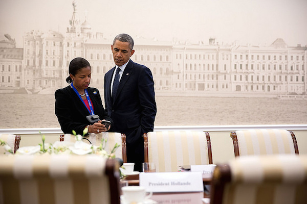 Photo: Susan Rice and Barack Obama. Credit: Official White House Photo by Pete Souza.
