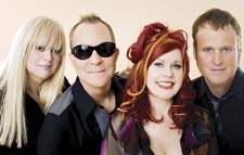 The B-52s: Wilson, Schneider, Pierson and Strickland