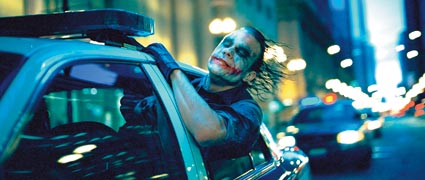 Heath Ledger as The Joker in 'Batman: The Dark Knight'