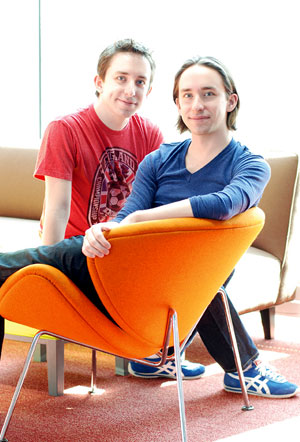 James (left) and Matthew Gardiner