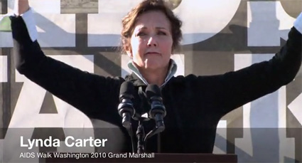 Lynda Carter of 'Wonder Woman' fame at AIDS Walk Washington