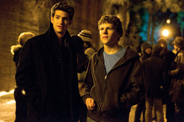 Andrew Garfield (L) and Jesse Eisenberg: The Social Network