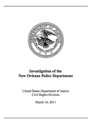 DOJ Investigation of New Orleans Police Department
