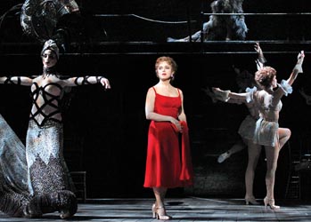 Bernadette Peters and ghosts in the Kennedy Center production of Follies