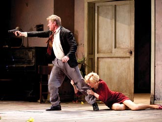 Richard Roxburgh as Vanya and Cate Blanchett as Yelena in Sydney Theatre Company’s Uncle Vanya