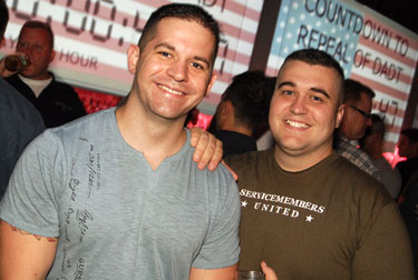 Jarrod Chlapowski and Servicemembers United executive director Alex Nicholson event celebrating the repeal of ''Don't Ask, Don't Tell.''