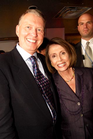 Aubrey Sarvis with Nancy Pelosi
