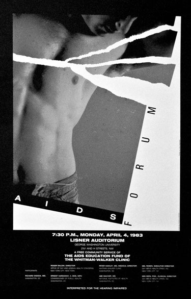 AIDS Forum poster from 1983