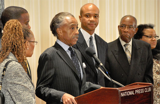 Rev. Al Sharpton speaks at the National Press Club as part of African American Pastors 4 MD Marriage Equality
