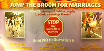 Another anti-gay Jump the Broom flier that features same-sex couples