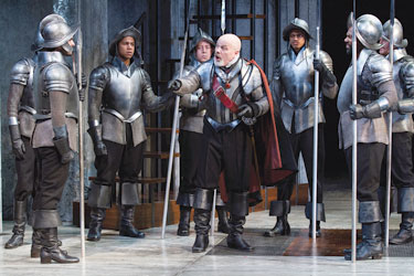 Steve Pickering, as Wallenstein, and the cast