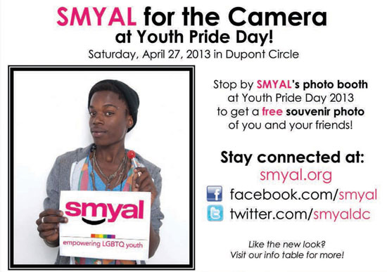 SMYAL for the Camera at Youth Pride Day! Stop by our Photo Booth.