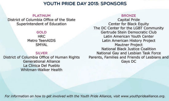 Youth Pride Day Sponsors