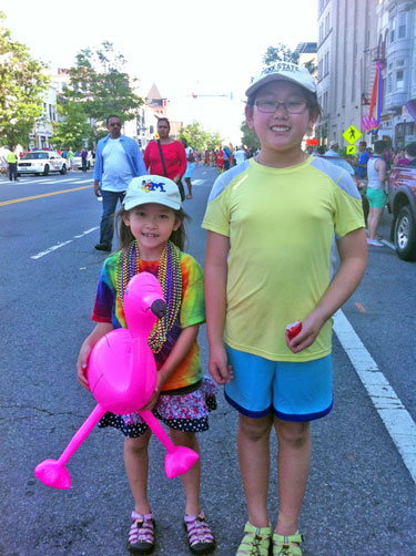 Jacqueline and Vivienne at the Capital Pride Parade