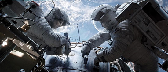 Gravity: Sandra Bullock and George Clooney