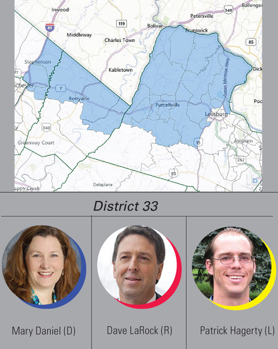 District 33: Daniel, LaRock, Hagerty