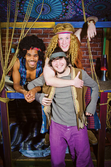Cast of ''Hair'' at Andrew Keegan Theatre