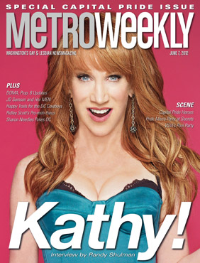 Kathy Griffin on the cover of Metro Weekly