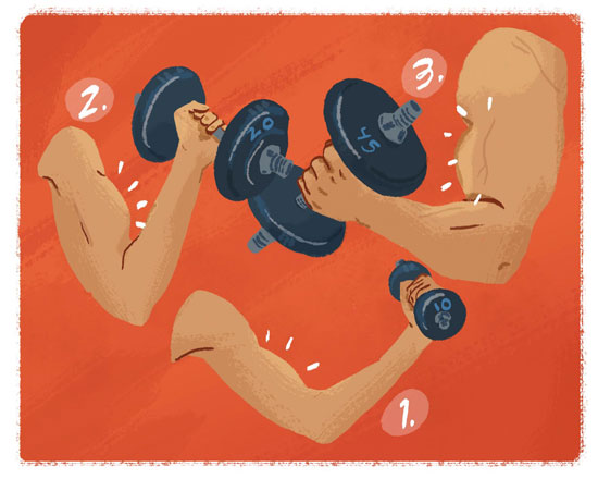 fitness arms illustration