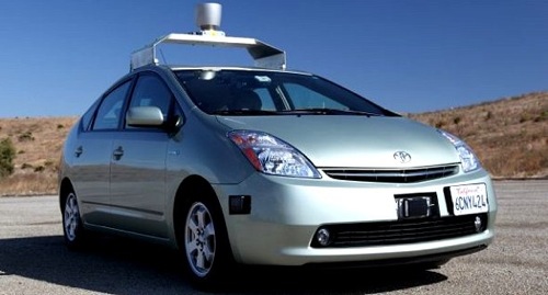 Google self driving car photo