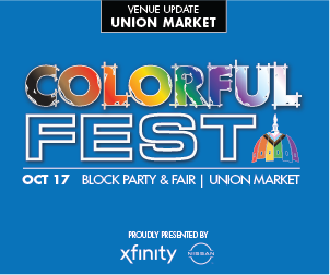 Colorful party: neighborhood party and fair.  October 17, 2021;  Union Market, Washington, DC.