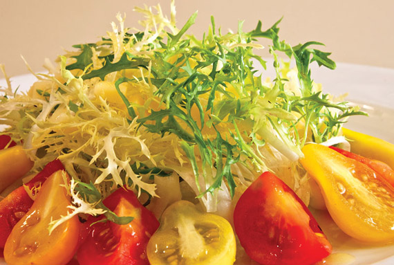Frisee salad Photo by Rob Shelley National Gallery of Art Garden Cafe