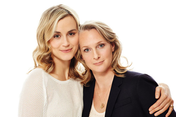Taylor Schilling (L) and Piper Kerman Photo by Brian Bowen-Smith for Netflix