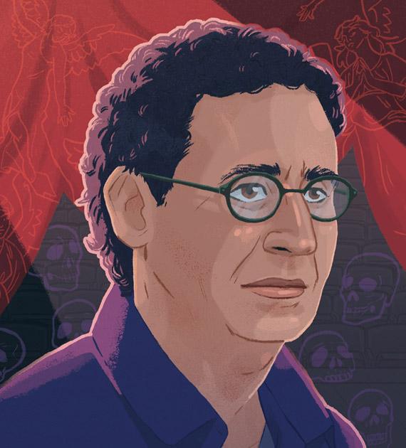 Tony Kushner Illustration by Christopher Cunetto