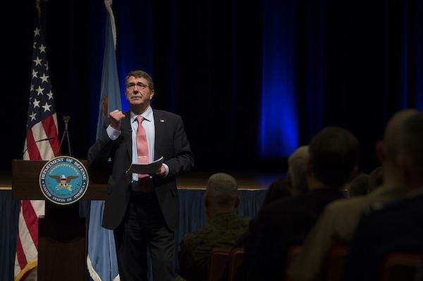 Ashton Carter - Credit: Master Sgt. Adrian Cadiz/DoD