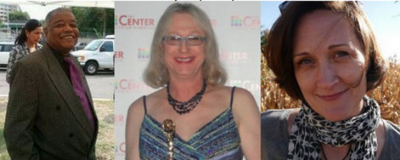 From left to right, Chuck Hicks, Alexandra Andrea Beninda and Anne Phelps.