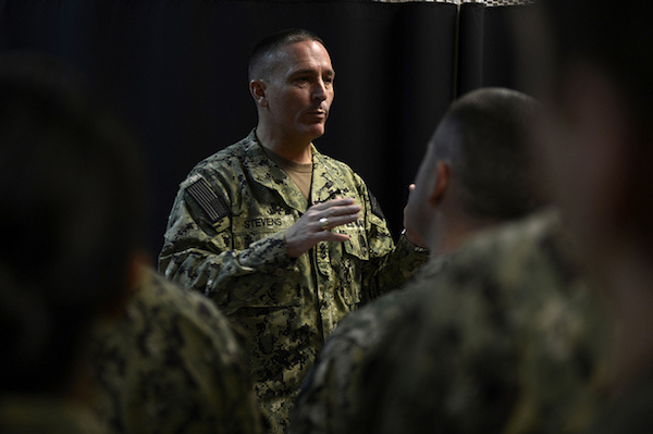 Mike Stevens - Credit: DoD photo by Mass Communication Specialist 2nd Class Blake Midnight, U.S. Navy