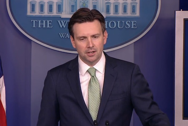White House Press Secretary Josh Earnest - Screenshot via YouTube