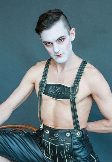 Wesley Taylor in "Cabaret" at Signature Theatre -- Photo by Todd Franson