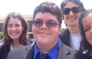Gavin Grimm and legal team - Photo: via ACLUVA.org