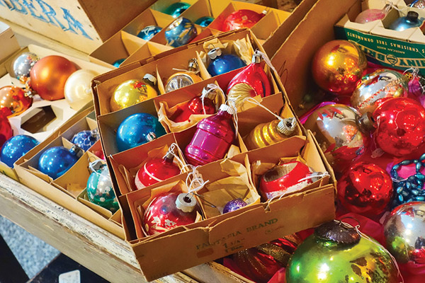 Vintage ornaments at Miss Pixies - Photo: Todd Franson